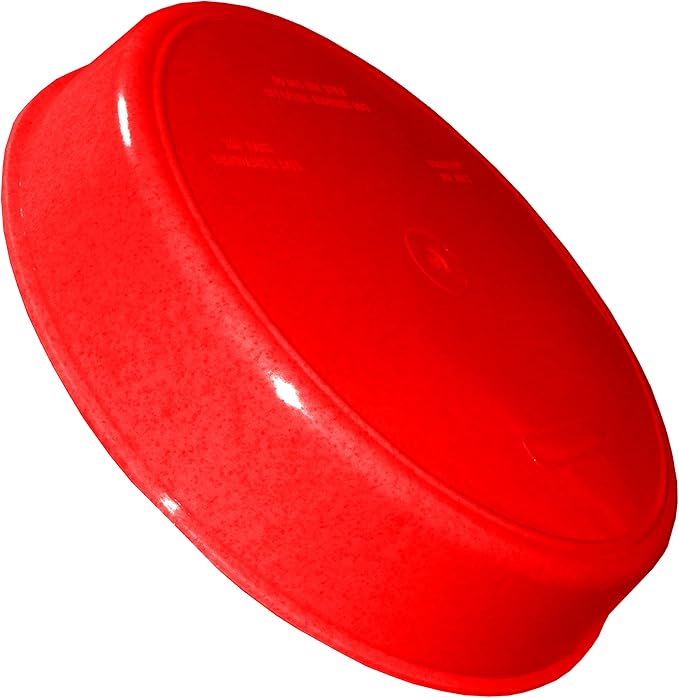 Rehabilitation Advantage High Sided Partitioned Dish with Lid, Red