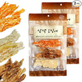 JOKUNA - Korean dried squid - Soft and chewy texture squid (Spicy, Butter, Roasted) (Mix - 2 pack)