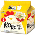 Korean Food Paldo KOKOMEN Instant Noodle, Chicken Flavored Spicy Soup Ramen, 4.23 oz x 5 Packs (Total 21.15 oz), Korean Style Instant Ramen