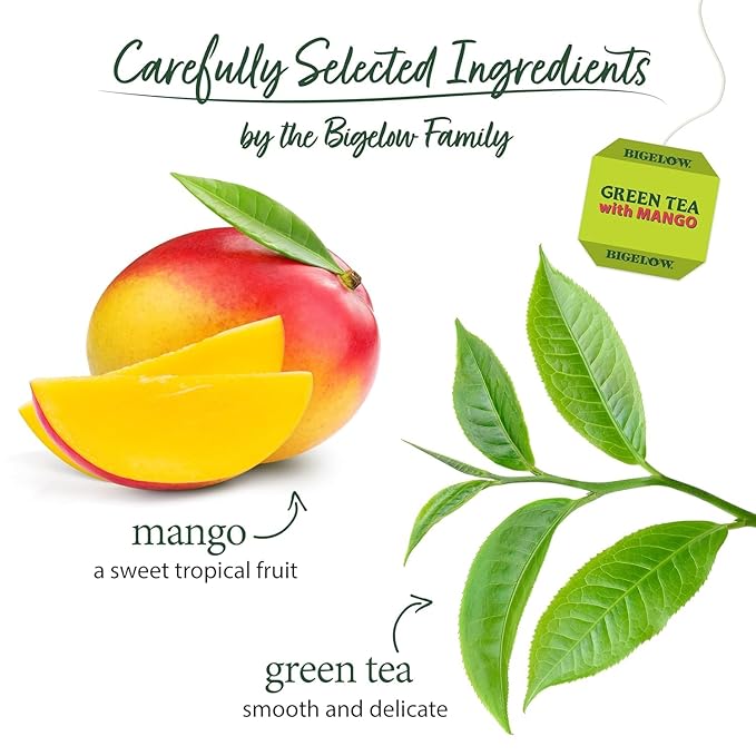 Bigelow Tea Green Tea with Mango, 20 ct