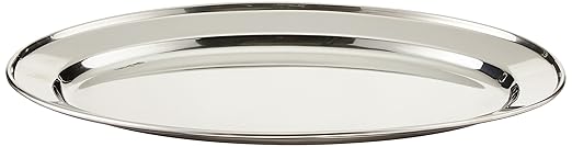 Winco Serving Platter, Oval, 14" x 8-3/4", S/S