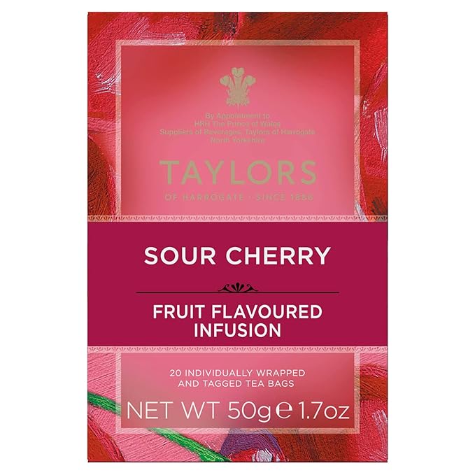 Taylors of Harrogate Sour Cherry Infusion, 20 Teabags (Pack of 2)