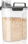Komzon Rice Container, Airtight Rice Storage Container 10lb, Cereal Containers Storage, BPA Free Food Dispenser with Pouring Spout Handle for Flour Pasta Grain, Pet Dog Cat Bird Food Storage Container