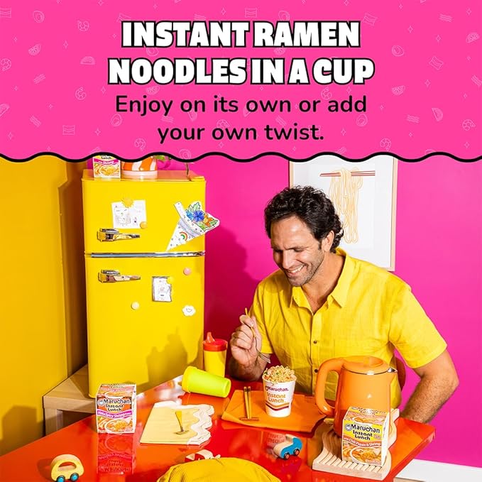 Maruchan Instant Lunch Ramen Noodles, Chili Piquin & Shrimp – Japanese-Style Instant Noodle Soup, Easy Meal Ready in 3 Minutes – 2.25 Oz. (12 Pack)