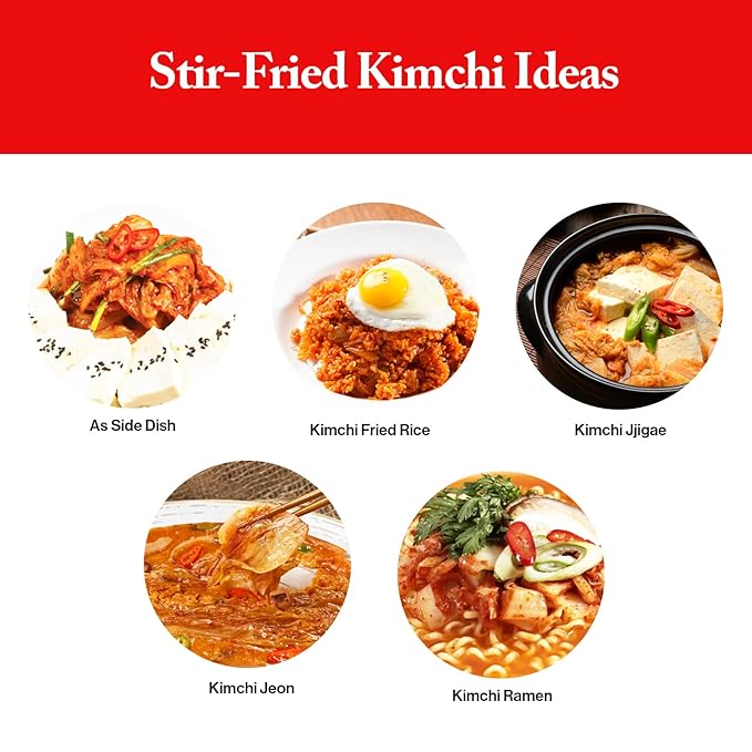 Wang Korean Canned Stir-Fried Kimchi, 5.64 Ounce, Pack of 12.