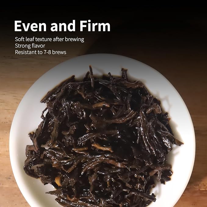 LAPALIDE 3.53 Oz Puerh Tea Loose Leaf, USDA Organic Pu erh Tea, Yunnan Puerh tea loose leaf Mellow and Rich, Improved Pu'er Ancient Tree Leaves Using Dry Storage