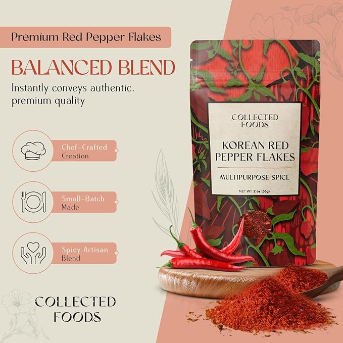 Premium Gochugaru — Sun-Dried Red Pepper Flakes for Kimchi, Gochujang, Korean BBQ & Everyday Cooking | Small-Batch, NYC Hand-Blended, Non-GMO, Gluten-Free (2 oz)