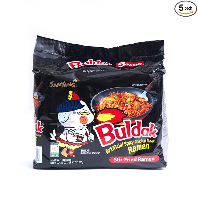 Samyang Original Chicken Flavor Buldak Ramen Pack of 5
