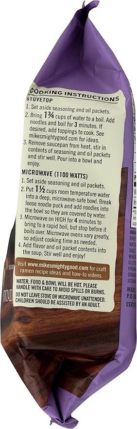 Mikes Mighty Good, Ramen Tonkotsu Pork Spicy Pillow Pack, 2.4 Ounce