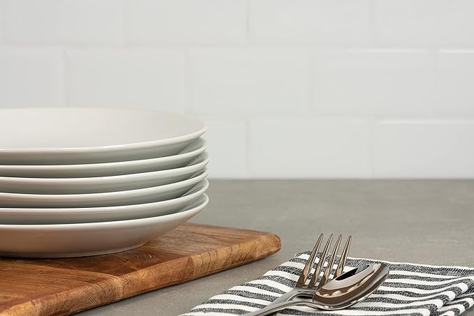 10 Strawberry Street Simply White 7.5" Coupe Salad Plate, Set of 6