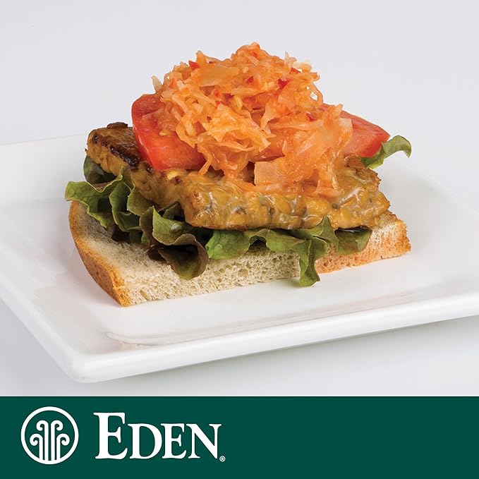 Eden Organic Sauerkraut, 18 oz Glass Jar, Kimchi, Fine Cut