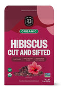 FGO Organic Hibiscus Flowers, Cut and Sifted, Loose Tea, 8oz Resealable Bag, Packaging May Vary (Pack of 1)