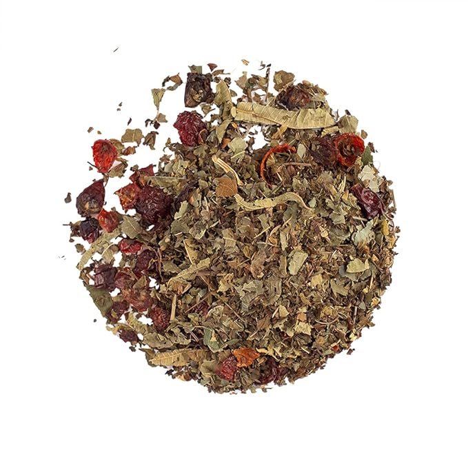 Organic Positively Tea Company, Herbal Tea, Refreshing Botanical Blend with Tulsi, Spearmint & Rosehips, Loose Leaf, 16 Ounce