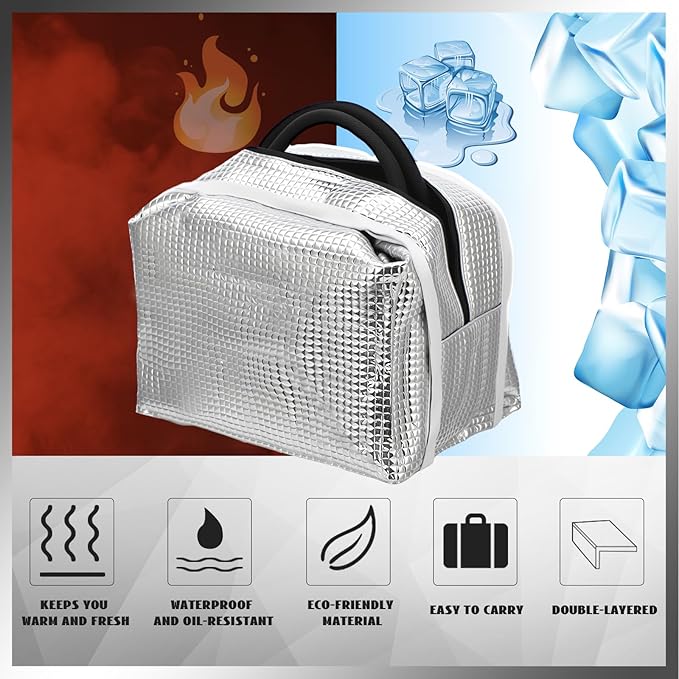Teacher Appreciation Gifts Bulk Back to School Thank You Insulated Lunch Bags Teacher Reusable Lunch Bags Leakproof Totes End of Year Appreciation Gift for Men Women(12 Pcs,Rainbow)