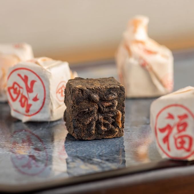Teavivre Ripened Cube Tuocha Pu-erh Mini Brick Tuocha Tea (7oz / 200g, Year 2006, Fermented)