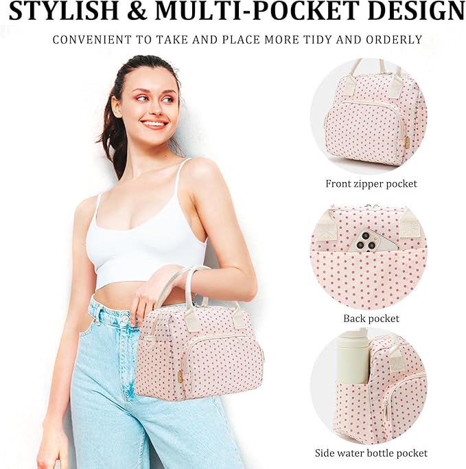 MEXS Insulated Lunch Bag for Women Men Large Reusable Lunch Box Adult Leakproof Portable Cooler Tote Bags for Work Picnic