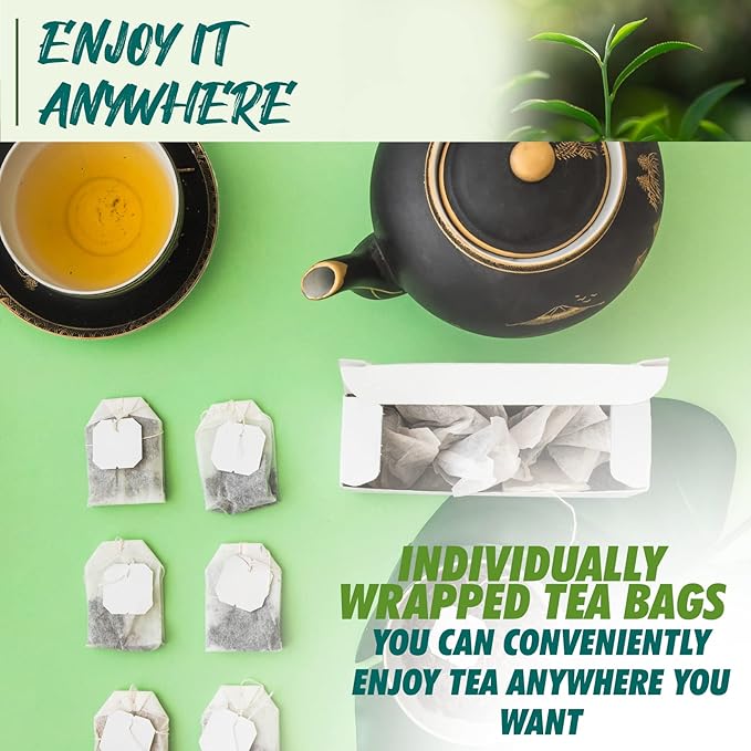 Fusion Select 200 Counts Organic Oolong Tea - Smooth, Mildly Sweet Flavor - Relaxing & Calming Fresh Herbal Drink - Instant Blend, Just Steep In Hot Water - Individually Packaged Tea Bags