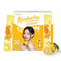 TEAZEN Citron Kombucha Tea, Hydration Drink Mix, Sugar Free, Live Probiotics & Prebiotics, 30 Sticks, 5.29oz