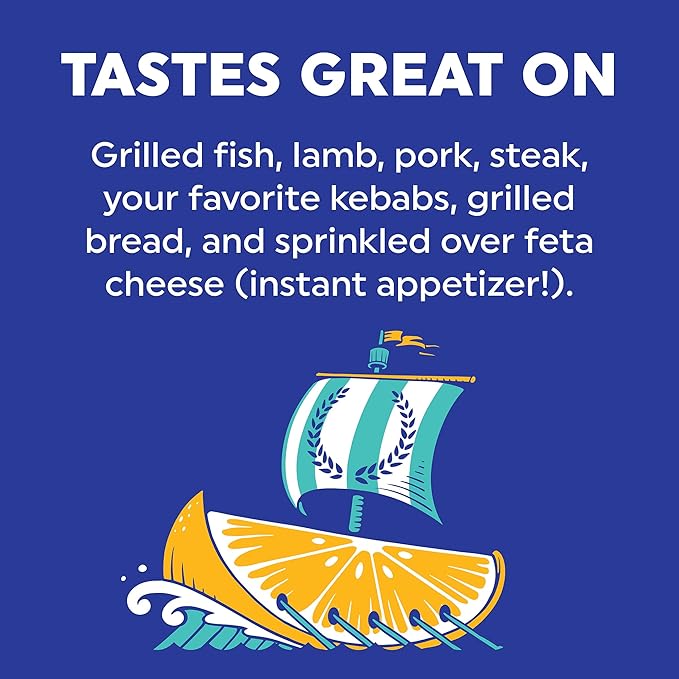 Fire & Smoke Society The Greek Seasoning Blend | M 4.7 oz | Mediterranean Seasoning Mix & Flavors for Fish, Shrimp, Lamb, Pork