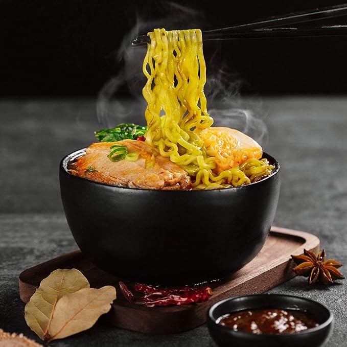 BOILING POINT Wok Noodle Package, Healthy Asian Ramen, No Preservatives, Non-Fried Instant Noodles, Stir Fry, Set Includes Spinach BP Wok Noodles, 2.1 oz.(Pack of 5)