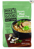Mike's Mighty Good Craft Ramen Savory Miso Soup, 2.1 Ounce Pillow Pack (Pack of 14)