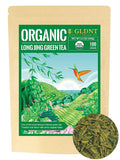 GLDNT Organic Green Tea Longjing, Premium Chinese Dragon Well Green Tea Loose Leaf, Fresh & Brisk Taste, 3.5oz/100g