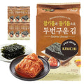 Kim’s Table Kimchi Korean Seaweed Snack, Kimchi Spicy Flavor Gluten Free Vegan Snack– Healthy Korean Food Seasoned Seaweed Sheets, Light & Crispy, Healthy Low Calorie 6 Convenient Packs (0.14oz Each) 김치 맛 한국 김