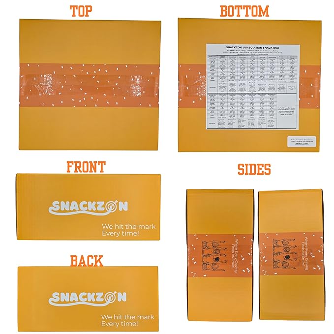 SNACKZON – Mega Variety Pack of Japanese & Korean Treats, Chips, Ramen, Candy & Cookies – Ultimate Gift Care Package for College Students, Office, & Family