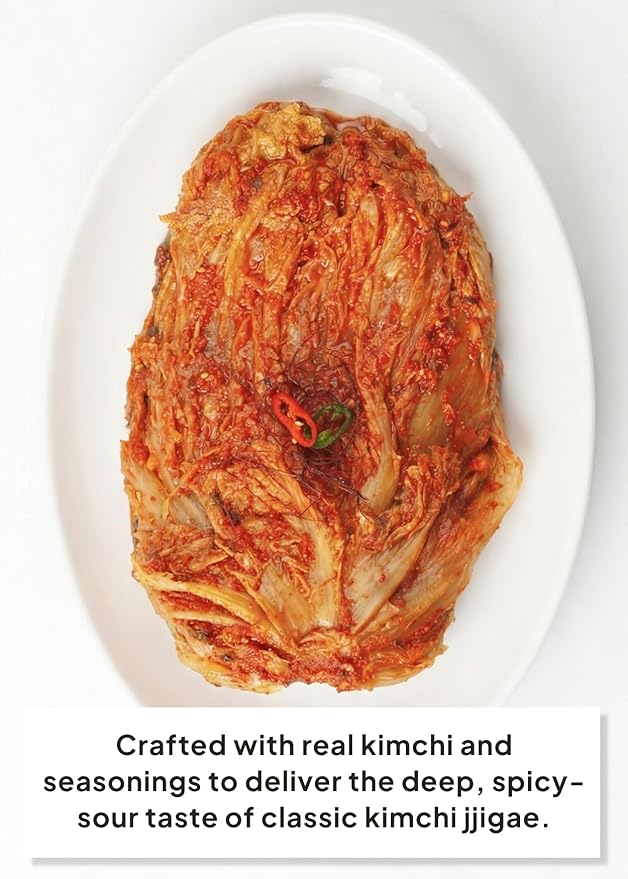 Korean Food O'Food Kimchi Jjigae Sauce – Spicy Kimchi Stew Base, Easy 5-Minute Cook Korean Soup Broth, Authentic Korean Flavor, 4.23oz (120g)