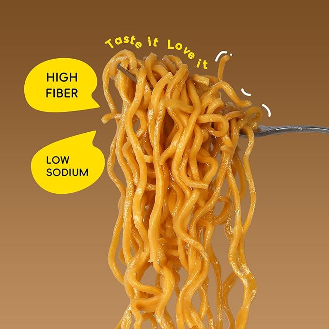 SUNGIVEN Organic Ramen Noodles Pumpkin Healthy Low Sodium Ready in 3 Minutes Non-Fried Instant No Additives or Preservatives 2.47 OZ (Pack of 10)