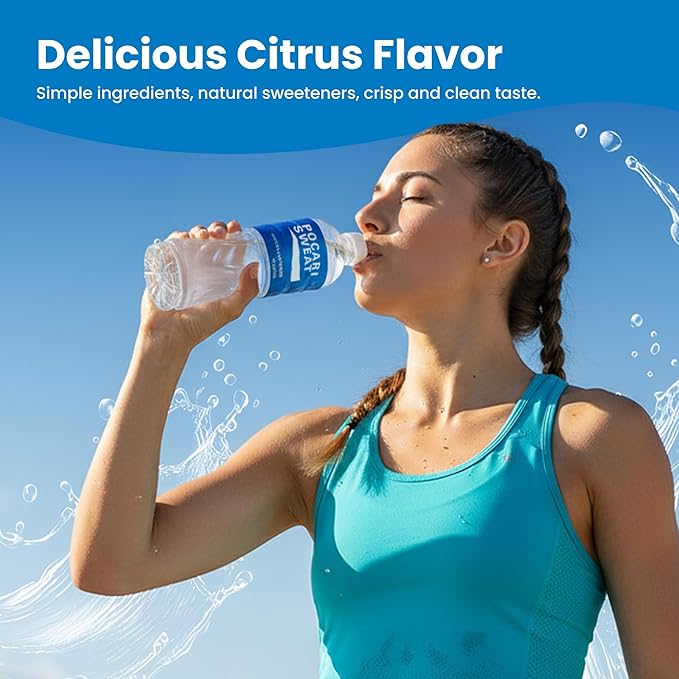 Pocari Sweat Electrolyte Drink, 24 Pack of 16.9 fl oz Bottles – Hydration, Replenishment & Recovery Beverage