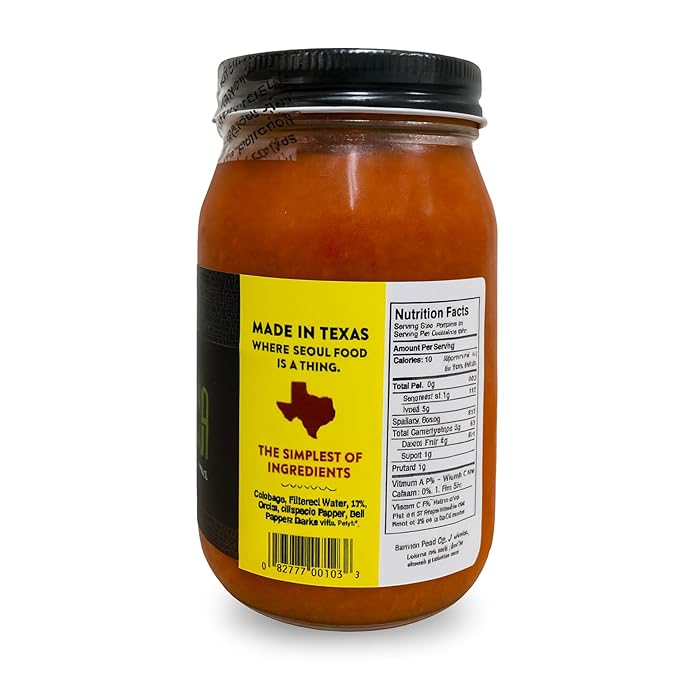 Banyan Foods Kimchi Salsa, Korean-Style Fermented Salsa, 16 oz, Plant-Based, No MSG, Flavorful Fusion Condiment for Tacos, Nachos, Rice Bowls, Marinades & Dipping