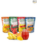 Klass Aguas Frescas Drink Mix Tropical Variety Pack - Watermelon, Cantaloupe, Mango & Pineapple - Powder Drink Mix, Water Drink Mix with Natural Flavors & Vitamin C, Makes 28 to 36 Quarts (56 to 72 Drinks)