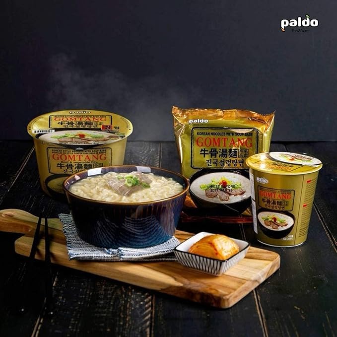 Paldo Korean Ramen Family Pack Gomtang 3.60oz (Pack of 5)