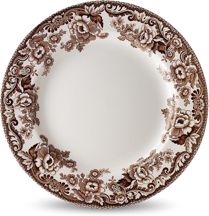 Spode Delamere Dinner Plate 10.5 Inch | Perfect for Thanksgiving and Other Special Occasions | Made in England from Fine Earthenware | Microwave and Dishwasher Safe