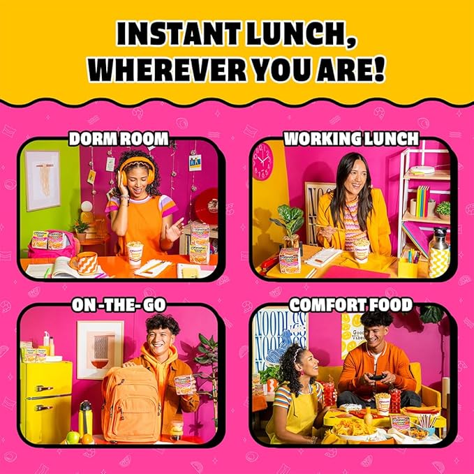 Maruchan Instant Lunch Ramen Noodles, Hot & Spicy Shrimp Flavor – Japanese-Style Instant Noodle Soup, Easy Meal Ready in 3 Minutes – 2.25 Oz. (12 Pack)