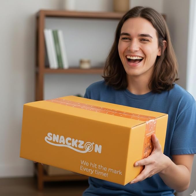 SNACKZON – Mega Variety Pack of Japanese & Korean Treats, Chips, Ramen, Candy & Cookies – Ultimate Gift Care Package for College Students, Office, & Family