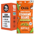 The Only Bean Crunchy Roasted Edamame Snacks (Buffalo) – High Protein (11g), Low Carb Keto Vegan Office Snack, Gluten Free Healthy Snacks for Adults and Kids, 0.9oz (Pack of 10)