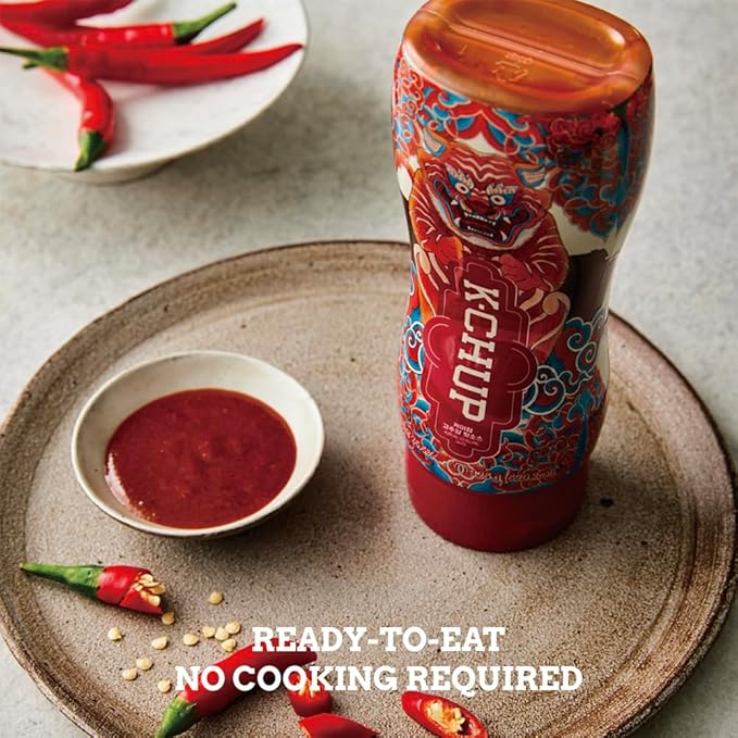 KCHUP Original Gochujang Hot Sauce, 11.5 oz – Korean Gourmet Recipe for BBQ, Pizza, Stir-Fry, Dips, Marinade – No Cooking Needed, Vegan, Asian-Inspired Flavor