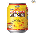 Paldo Fun & Yum Vilac Shikhye Sweet Rice Punch Drink, Pack of 12 Cans, Korean Traditional Sikhye, Malty-Rice Flavored Beverage, Best Dessert Drinks, No Artificial Colorings, 팔도 비락 식혜 8.06 fl oz x 12