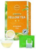 CO-OP 1950 Yellow Tea Bags, Smooth & Mellow Taste, Warm Corn & Chestnut Aroma, Traditional Chinese Yellow Tea, Unique Yellowing Process, 20 Count