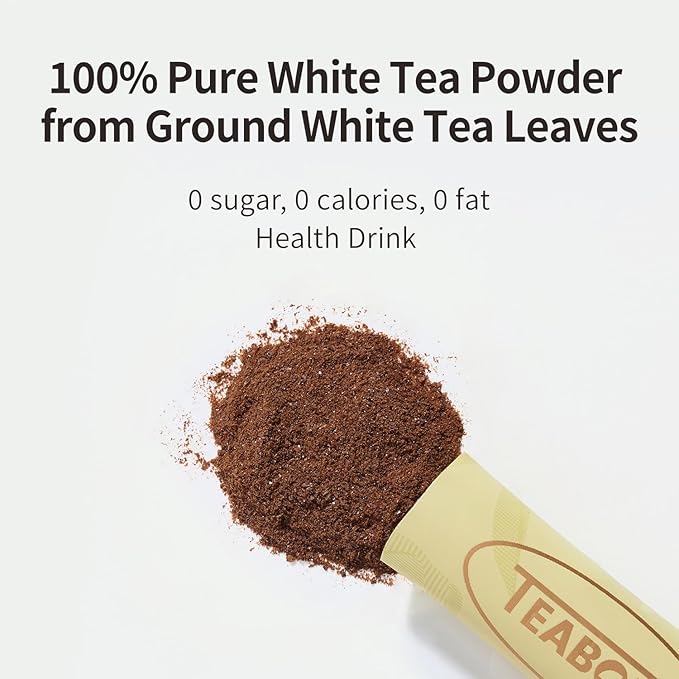 Instant Pu-erh Black Tea Powder,Unsweetened Black Tea Powder for Quick Hot & Cold Beverages,Classic - 100% Tea Leaves, No Additives,Caffeinated (10 Single Serve Packets)