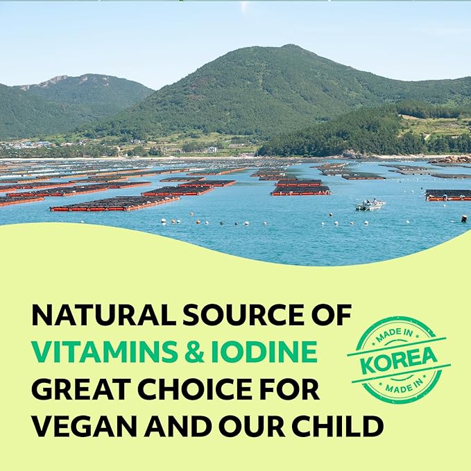 Kim’s Table Roasted Seaweed Snack – Korean Seasoned Seaweed Sheets, Light & Crispy, Healthy Low Calorie Gluten Free Vegan Snack, 6 Convenient Packs (0.14oz Each) (Olive Oil) 올리브유 한국 김
