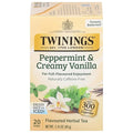 Twinings Peppermint & Creamy Vanilla Herbal Tea Individually Wrapped Bags, 20 Count (Pack of 1), Formerly Buttermint, Naturally Caffeine-Free, Enjoy Hot or Iced, 20 Teabags