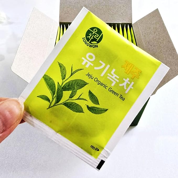 SONGWON Jeju Green Tea - Premium Green Tea from Jeju Island, Korea_40 Tea Bags (1.2g each)