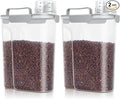 TBMax Dog Cat Food Storage Containers 2 Pack 10 Lbs to 14 Lbs Airtight Pet Food Container Dispenser Bird Seed Container with Large Spout & Portable Handle, Travel Dog Treat Cat Food Storage Bin
