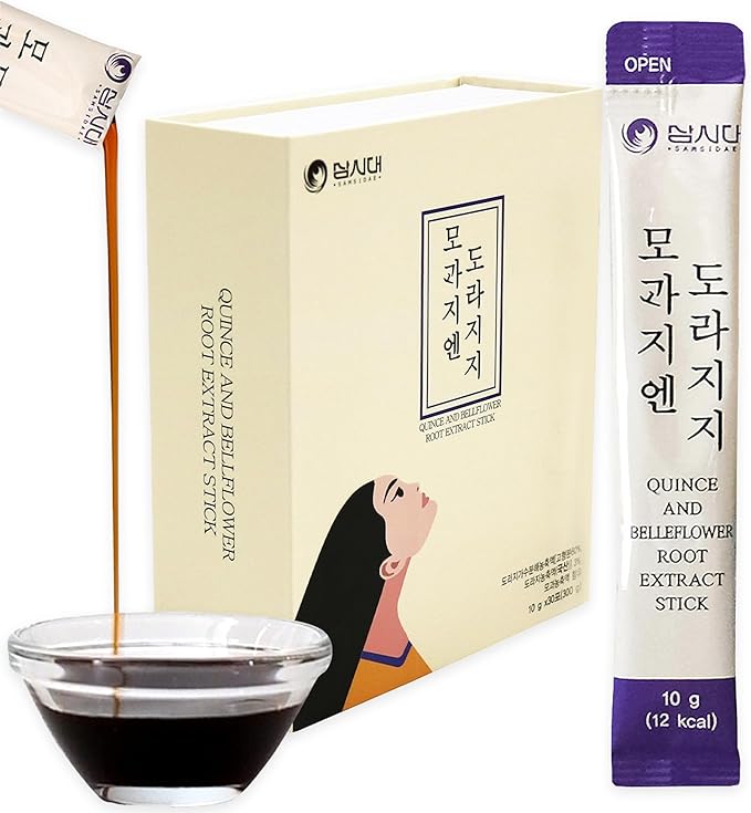 SAMSIDAE Korean Bellflower Root Juice with Pear & Quince (10ml X 30 Pouches) – Naturally Sweet, Fiber-Rich Drink for Daily Wellness