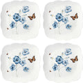 Lenox 894309 Butterfly Meadow Square 4-Piece Dinner Plates