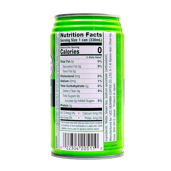 UCC Green Tea, 11.1-Ounce Cans (Pack of 24)