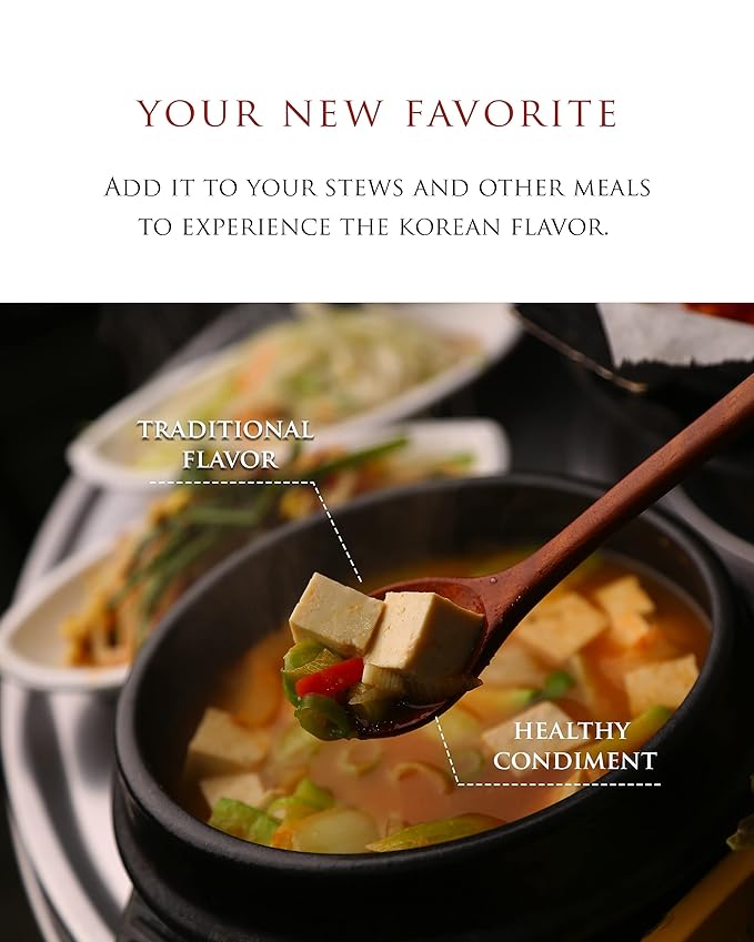Wangshin Doenjang Aged 3 Years (9oz) - Korean Traditional Premium Soybean Paste. Anchovies and Soy Beans Fermented in Korean Traditional Clay Pots.